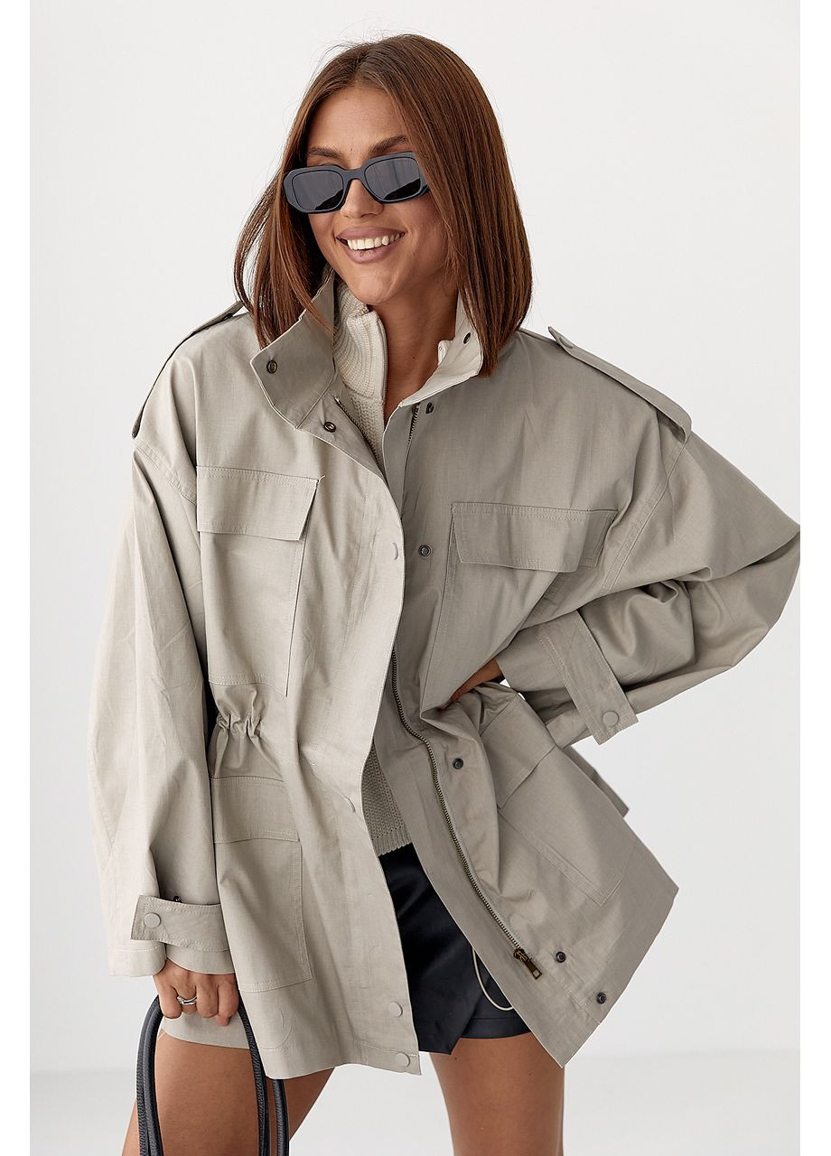 Удлиненная женская ветровка No Brand (360392772}