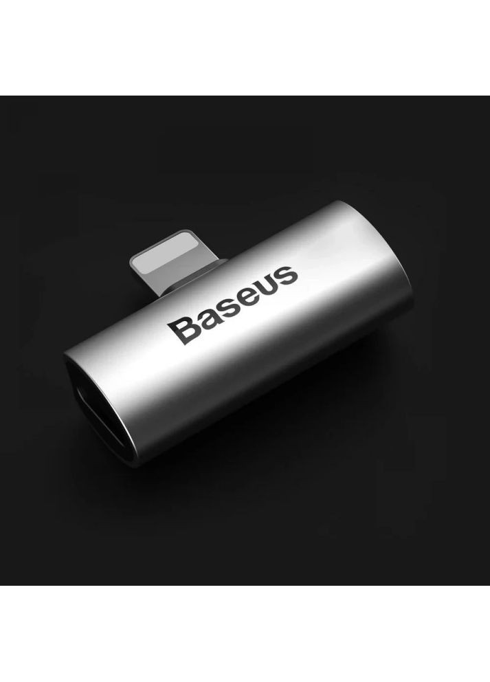 Переходник L46 Lightning (Наушники Lightning + Зарядка) (CAL46-S1) Black-Silver Baseus (362915892)