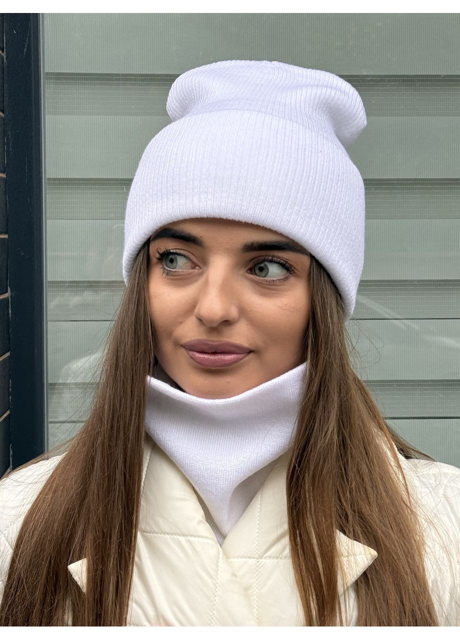 Базова молодіжна шапка-лопата жіноча синя STD (365811923)