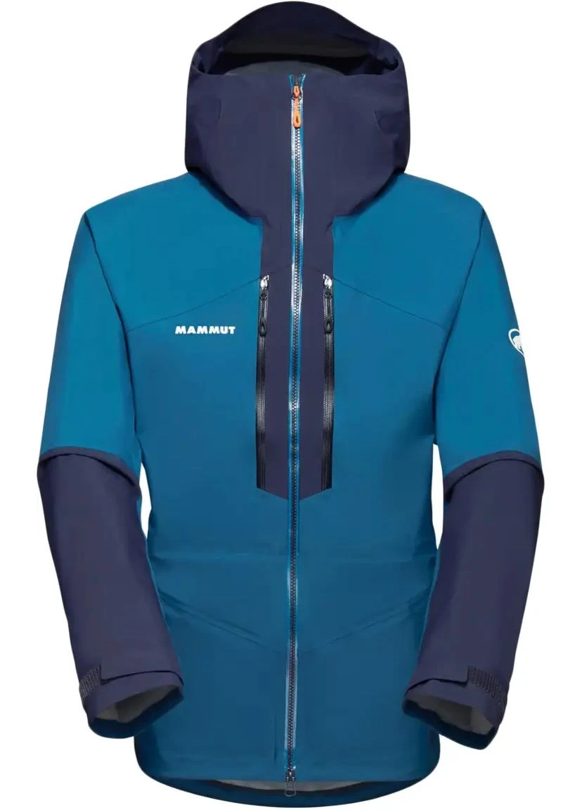 Комбінована демісезонна куртка ammut taiss hs hooded jacket en deep ice-marine Mammut