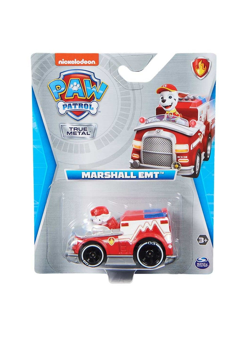 Цуценячий патруль: Маршал і металевий колекційний рятівний автомобіль Die Cast Paw Patrol (331297129)