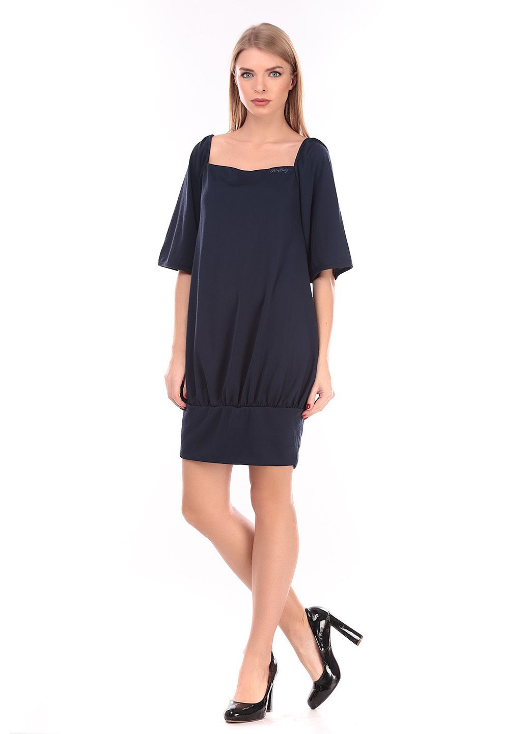 Темно-синя повсякденний сукня темно-синій Miss Sixty з абстрактним візерунком