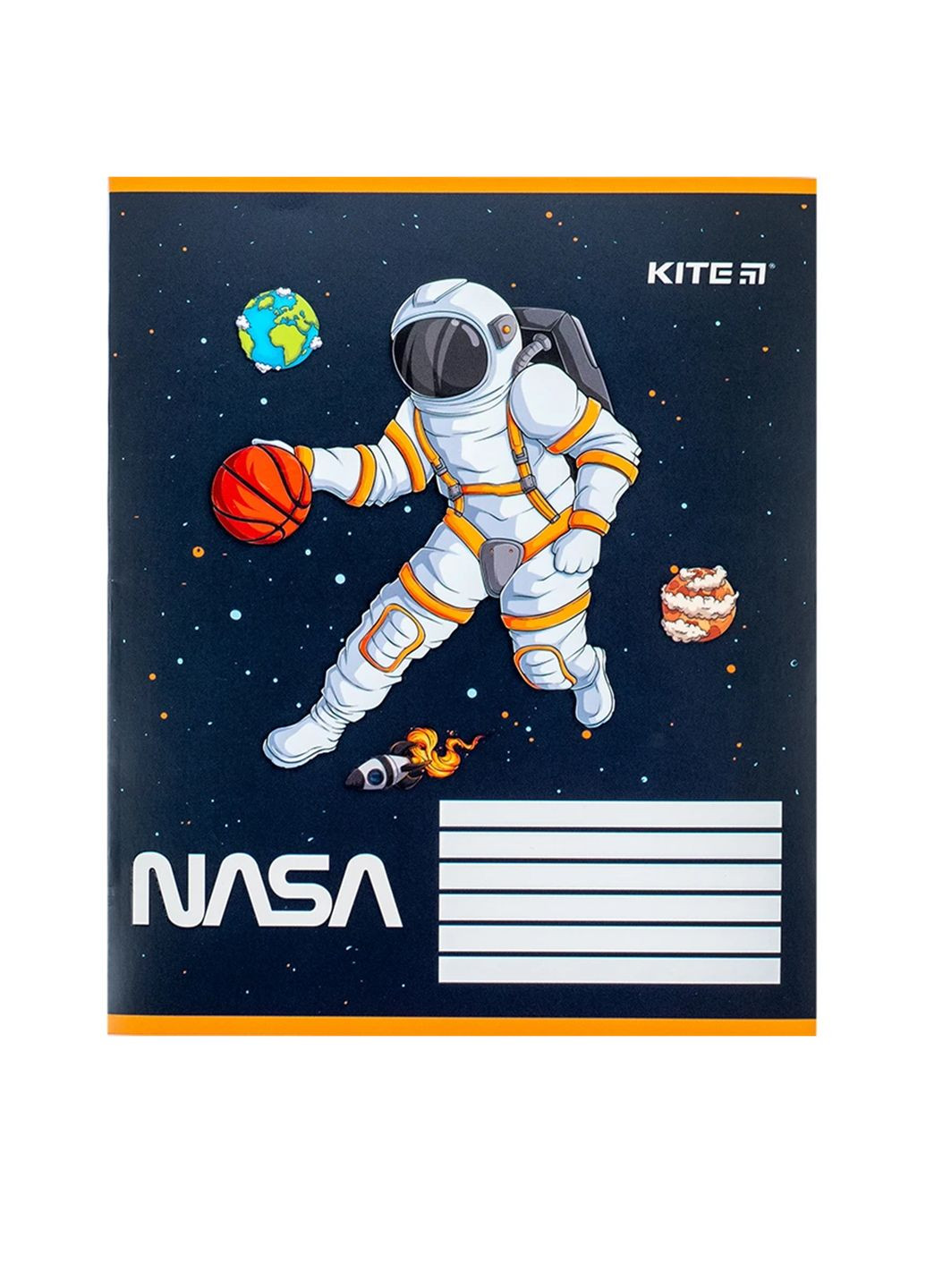 Зошит шкільний в косу лінію на 12 аркушів - NASA колір різнокольоровий CB-00256765 Kite (319122328)