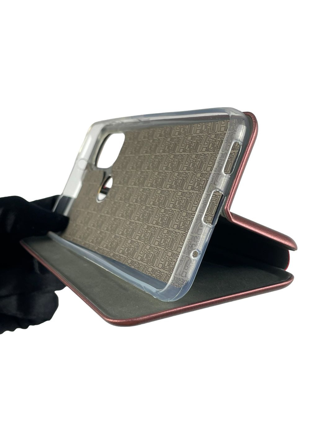 Чехол-книжка для Moto E30 с подставкой на моторола е30 бордовая gd1 Motorola (366019200)