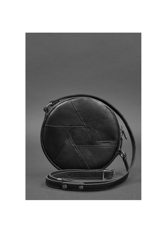 Шкіряна сумка жіноча через плече Бон-Бон Krast Чорний BlankNote (302008102)