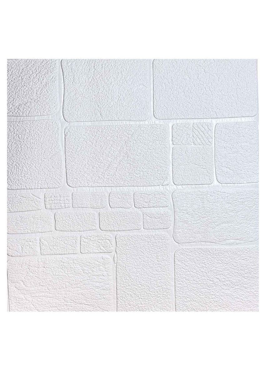 Самоклеюча декоративна 3D панель вапняк білий 700x700x3 мм Loft Expert (351362824)