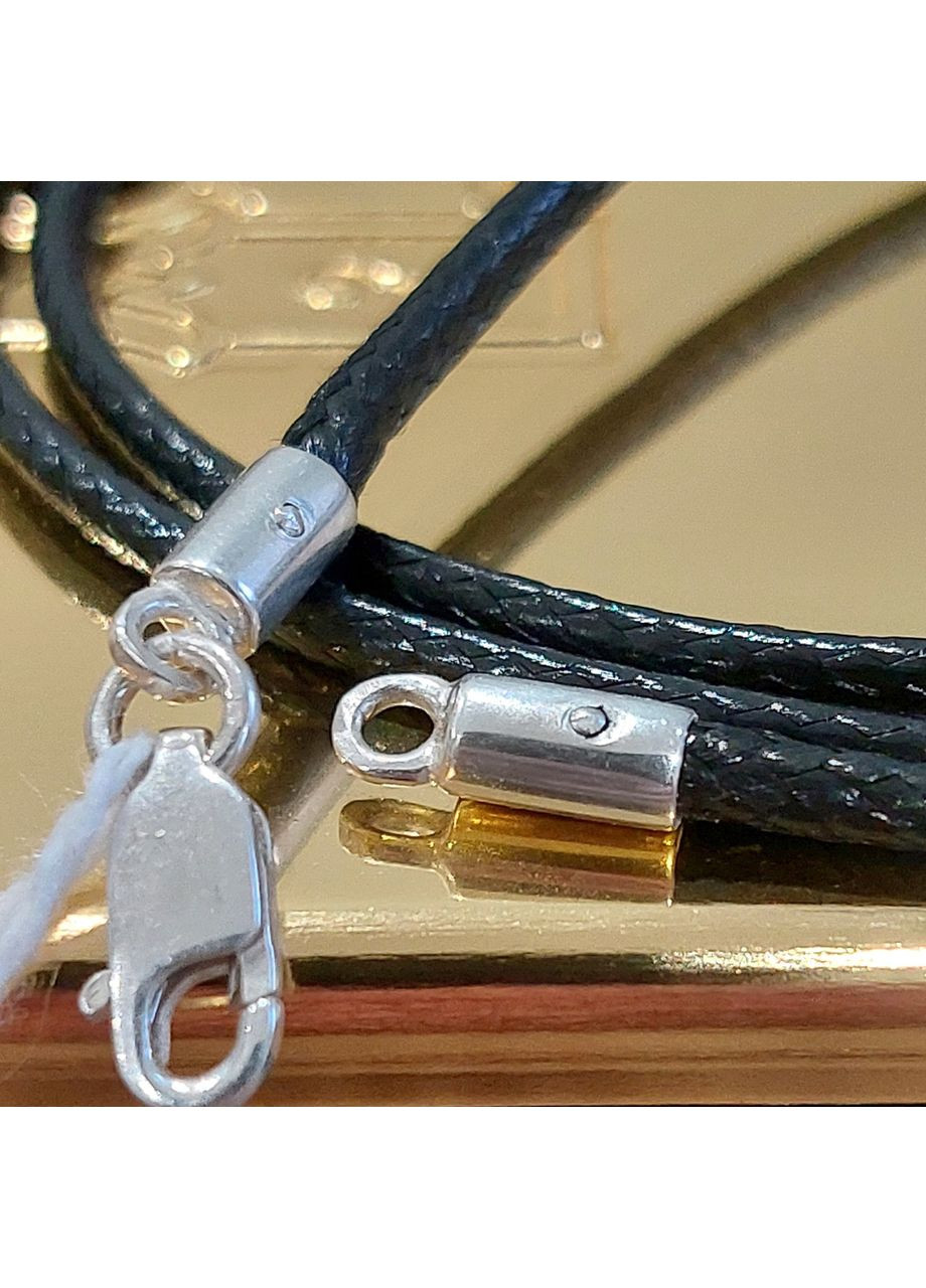 Шнурок на шею с серебряным замком см No Brand (355921930)