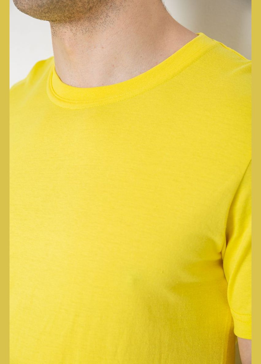 Жовта футболка чоловіча базова білизняна з коротким рукавом Sport Line Футболка