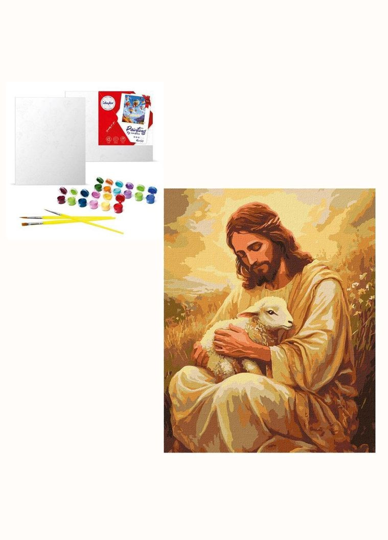 Набір для розпису по номерах "Божі обійми" 40х50см Ідейка (332944809)