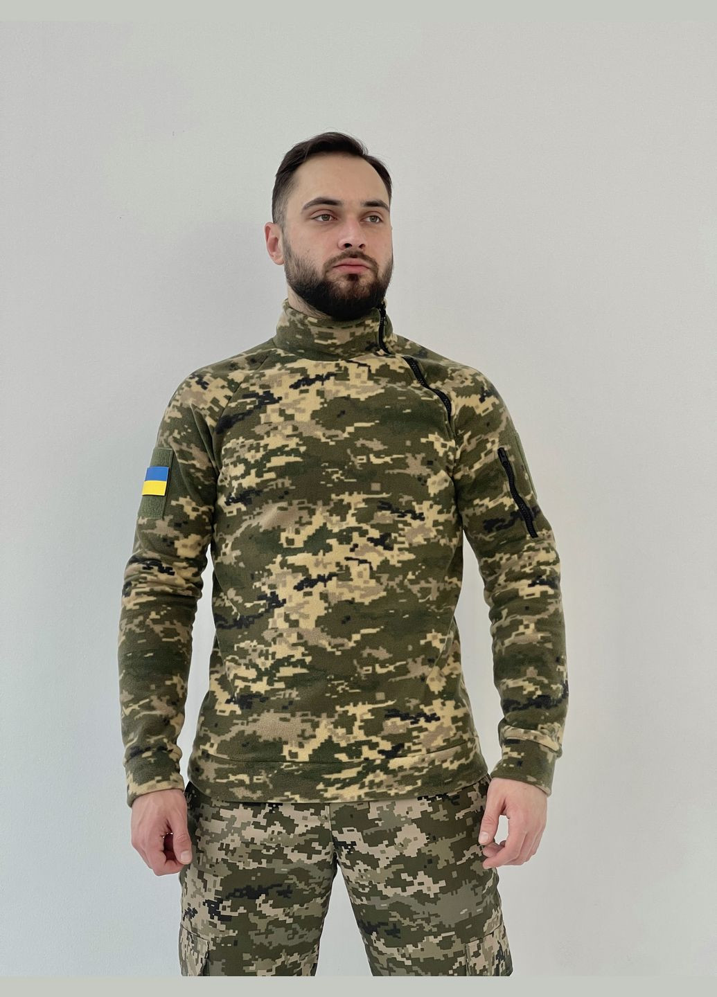 Кофта чоловіча флісова "One Snake" піксель Intruder (359381168)