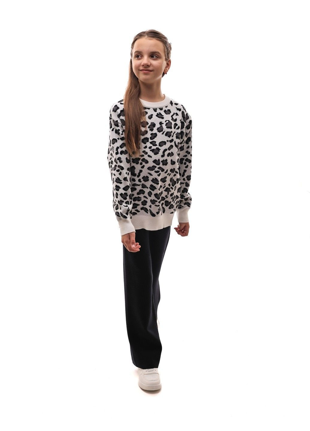 Білий костюм брючний для дівчини підлітка M@C