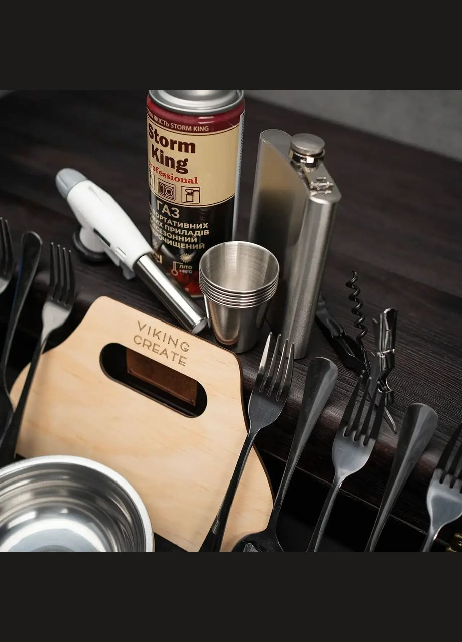 Готові набори шампурів "Форсеті" на 42 предмети | Для начальника, шефа Handmade WC-003 (346085184)