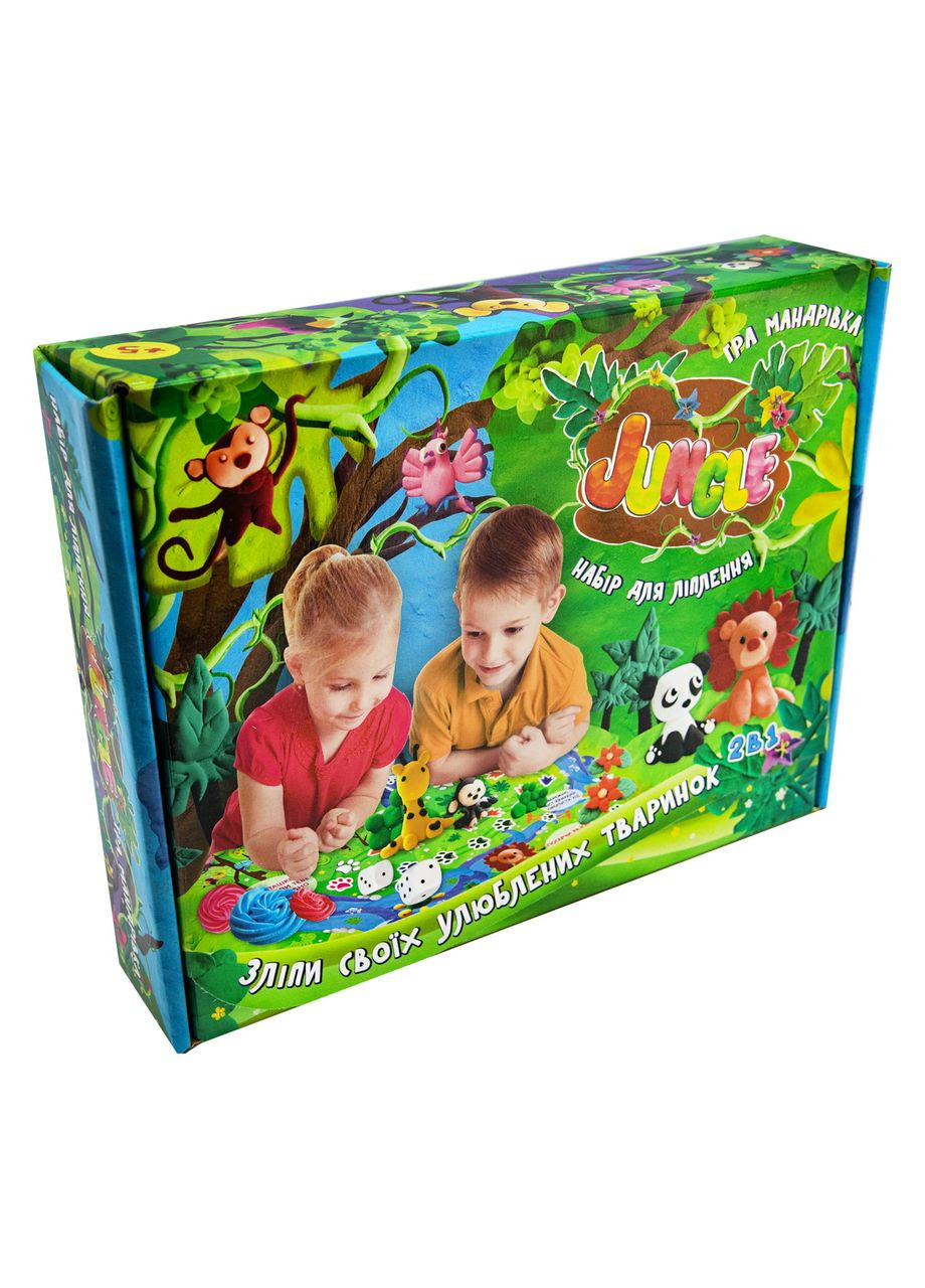 Набір маси для ліплення Jungle українською мовою (71409) Strateg (362425501)