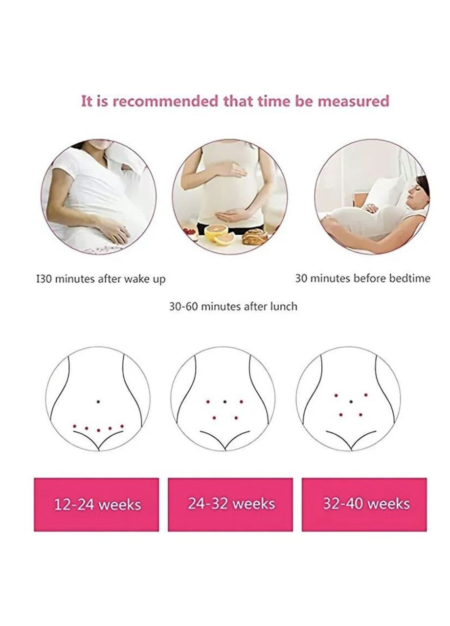 Фетальный ультразвуковой доплер для прослушивания плода 3МГц с подсветкой экрана T501 White/Roze JSL (366303588)