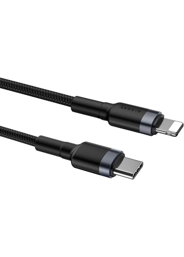 Кабель Cafule Cable TypeC to iP PD 18W/20W 1m Gray+Black Baseus (301472962)