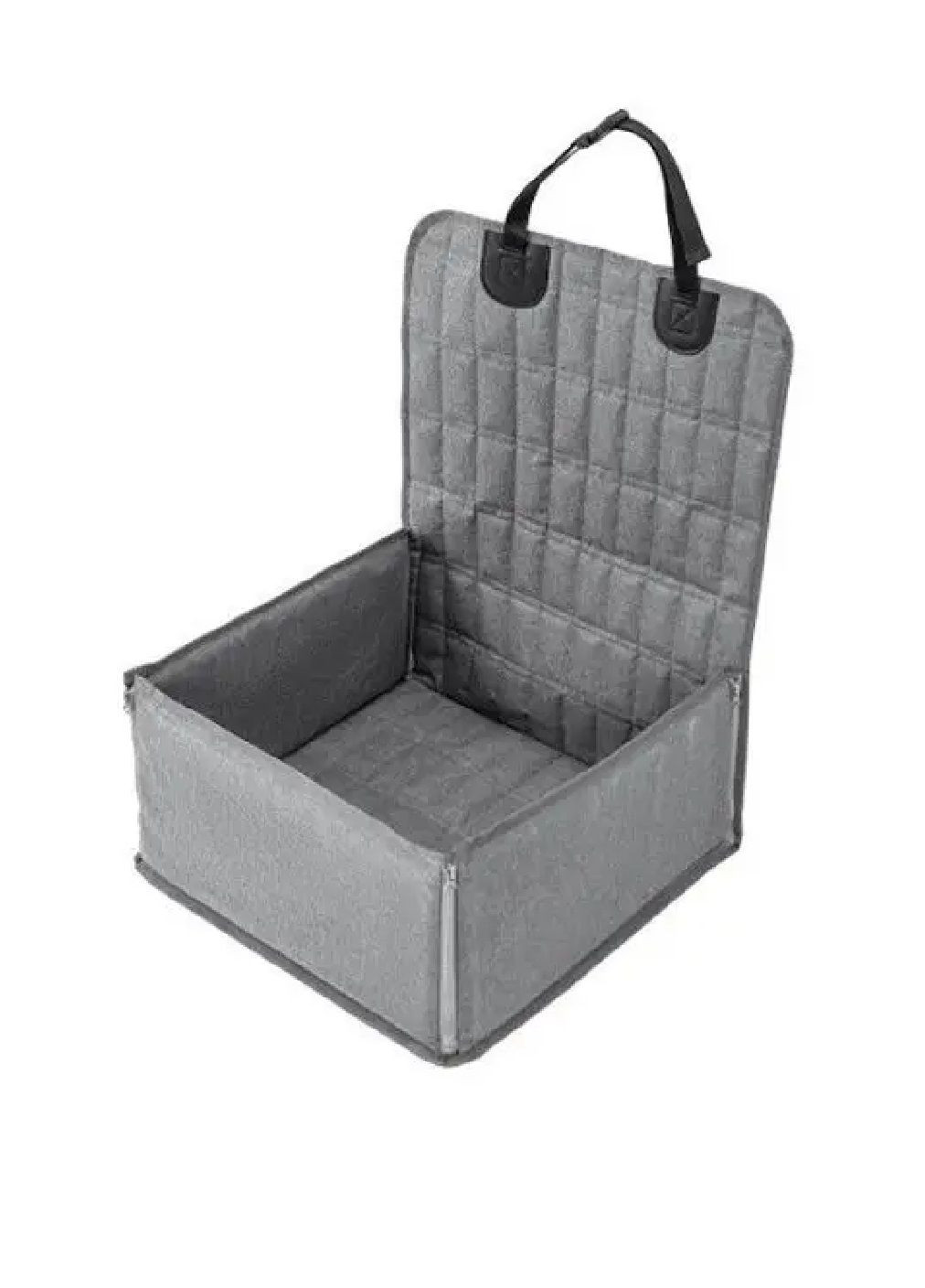 Накидка сидіння автогамак для перевезення тварин котів собак у салоні машини автомобіля 60х43х27 см (478023-Prob) Сіра Unbranded (301699334)
