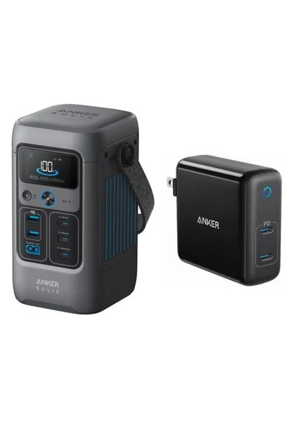 Зарядная станция SOLIX C200 DC LiFePO4 60000 mAh 192Wh + адаптер 100W Anker (400786714)