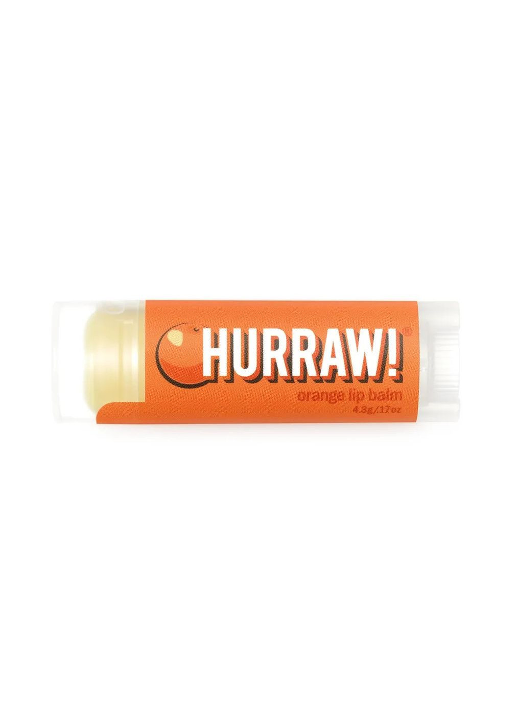 Бальзам для губ Orange Lip Balm 4,8 г Hurraw! (293516792)