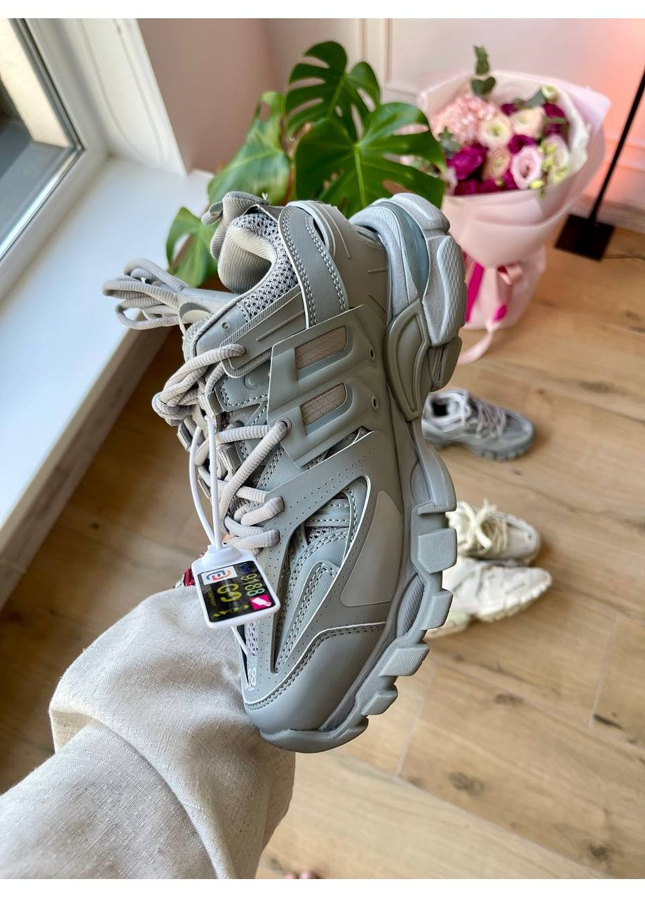 Кросівки жіночі Balenciaga Track 3.0 Gray Premium | Баленсіага Трек 3.0 сірі No Brand сірі демісезони (361308053)