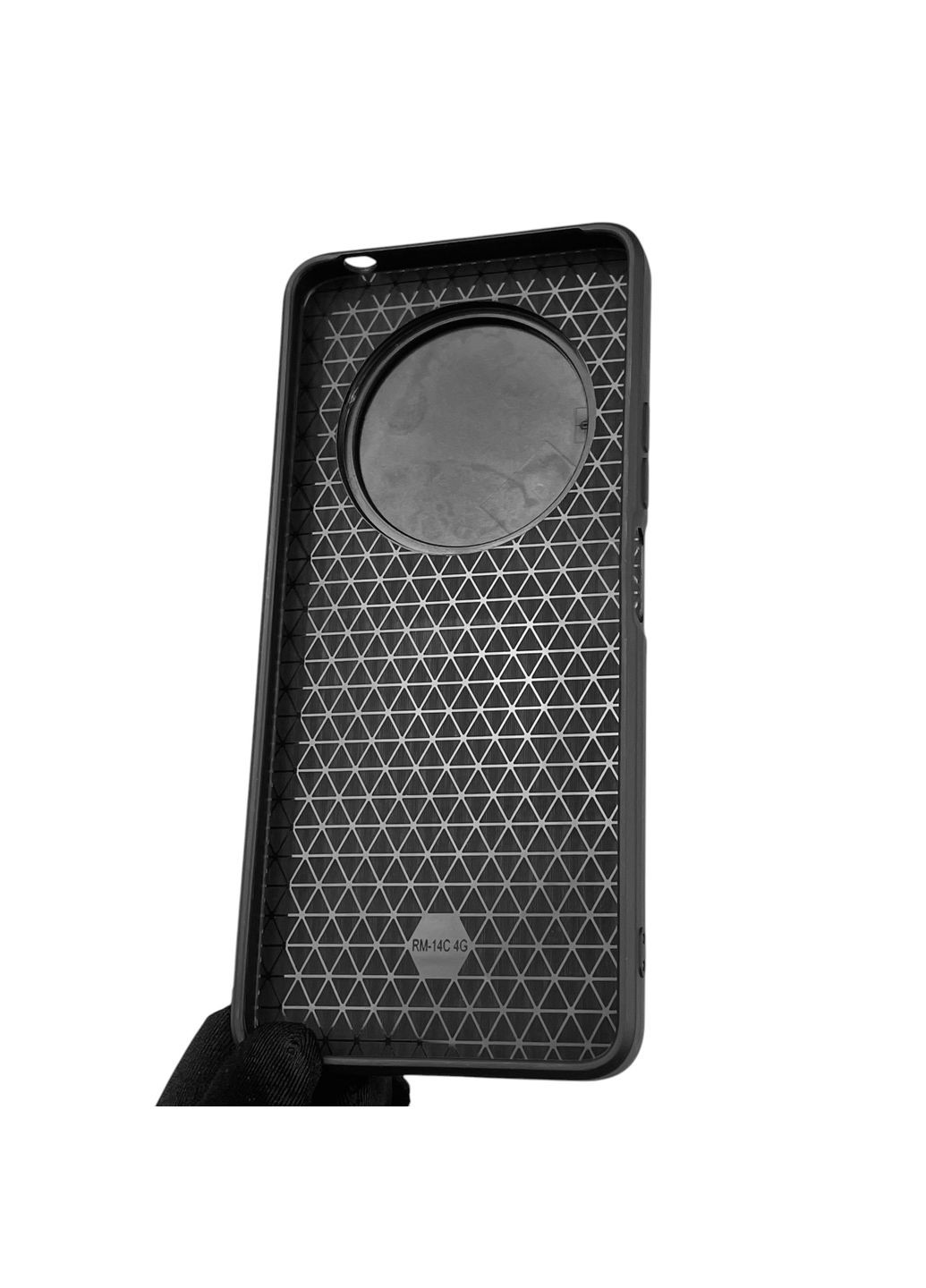 Чохол для Redmi 14C броньований з кільцем-тримачем підставкою зі шторкою на сяомі редмі 14с чорний rg1 Xiaomi (366020373)