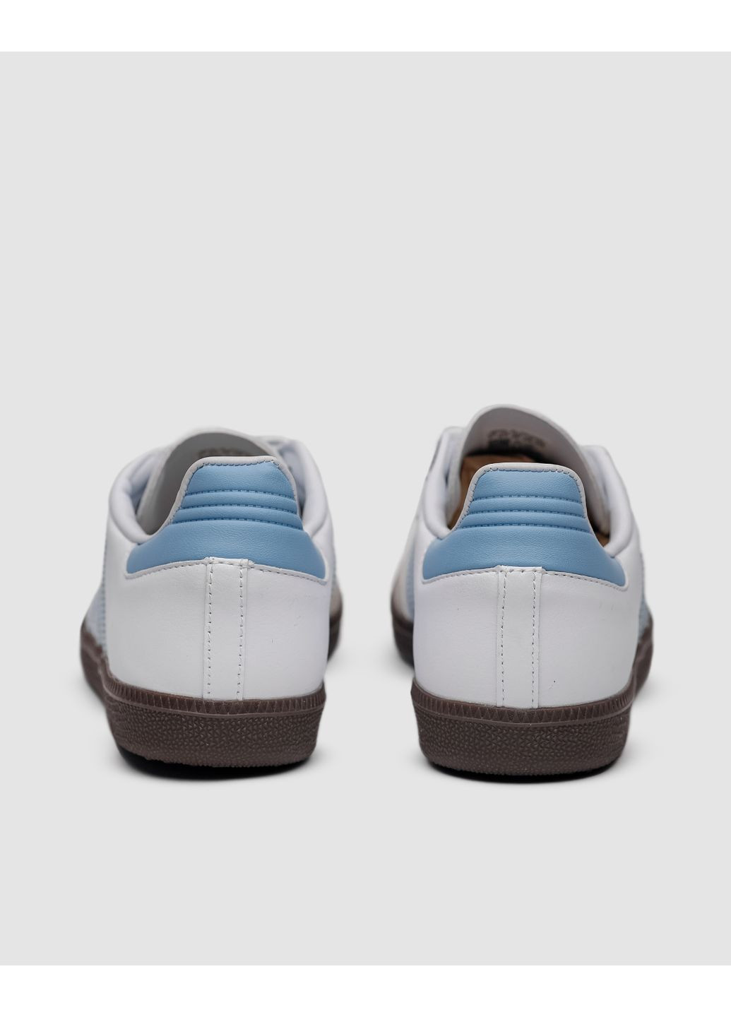 КРОССОВКИ ЖЕНСКИЕ ADIDAS SAMBA SUPER LOW WHITE BLUE АДИДАС САМБА No Brand белые демисезоны (368868010)