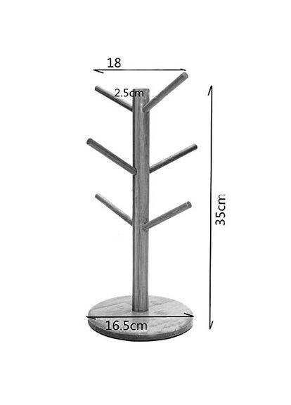 Стойка для кружек из дерева Джермук венге (СДК-000712) No Brand (327867961)