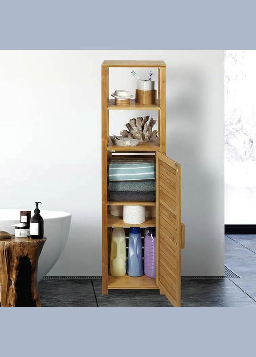 Этажерка для ванной из дерева Колотон сиена (ВЖТ-017105) No Brand (328210560)