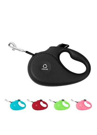 Поводок для собак лента S до 15 кг 5 м (81241) Collar стрічка S до 15 кг 5 м чорний (366702884)
