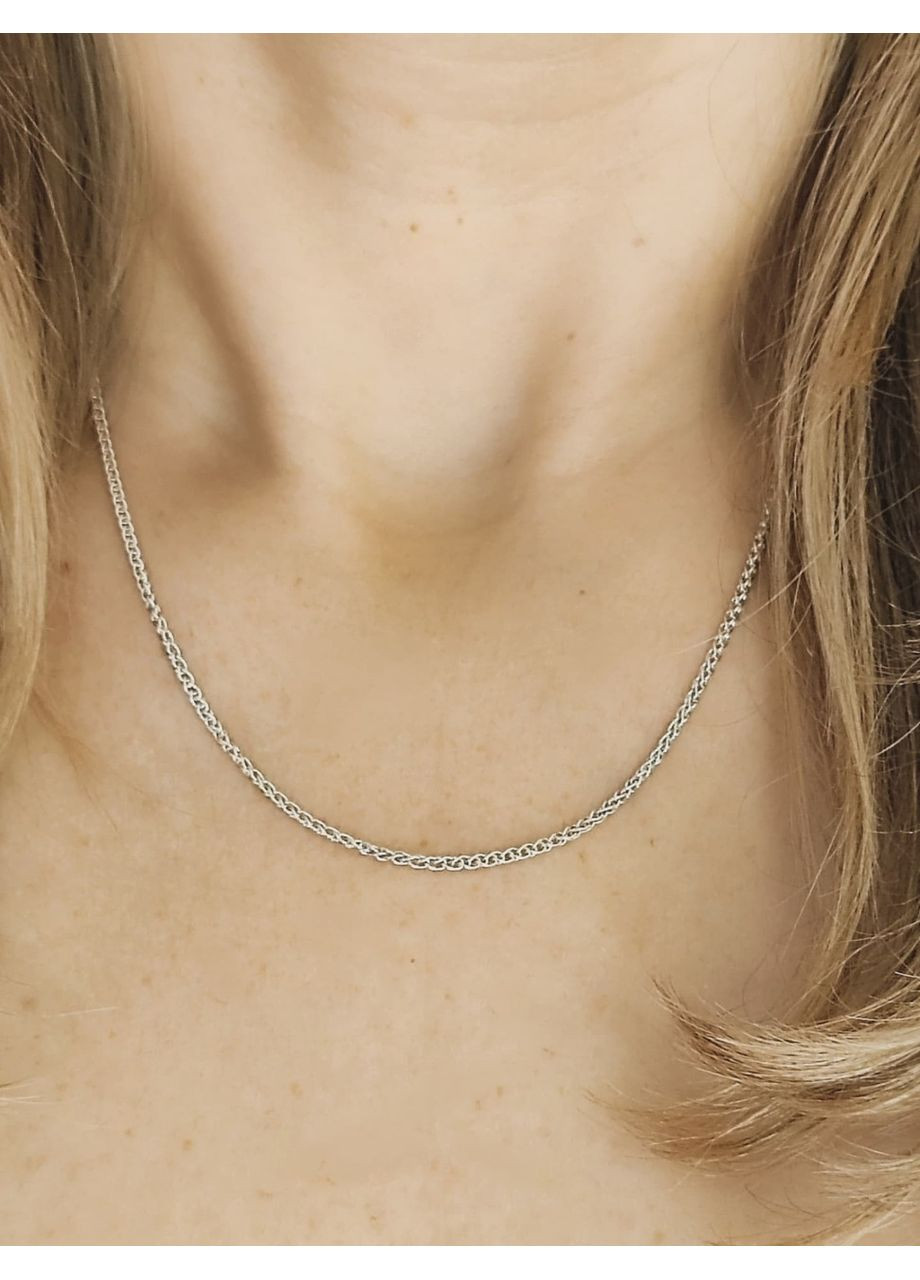 Серебряная цепочка 925 пробы Колос 40 см No Brand (366664900)