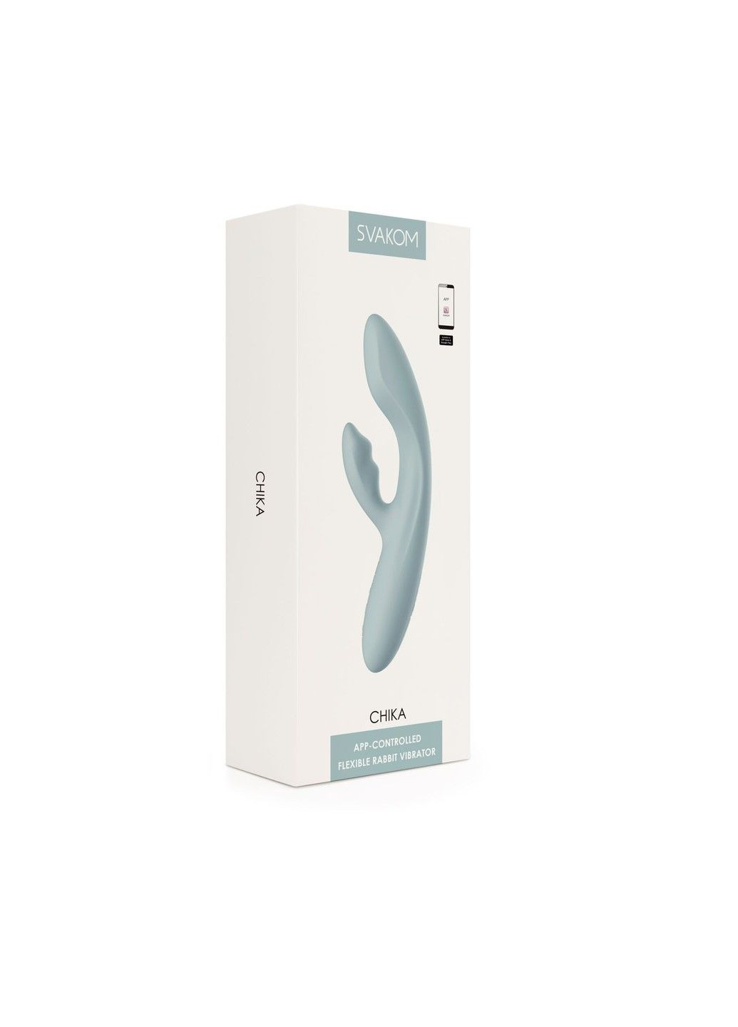Смарт вибратор с подогревом Chika бирюзовый Svakom (316090937)