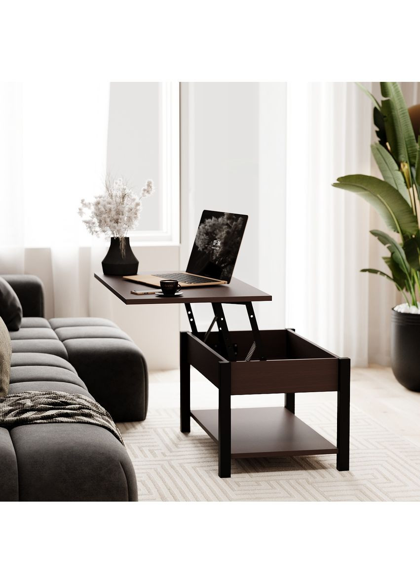 Стол-трансформер Desk 2.0 940*540*450 Венге/Черный (TB14050000030) Art In Head (337309265)