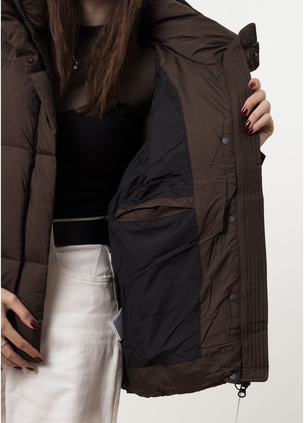 Коричневый зимний Пуховик Towmy