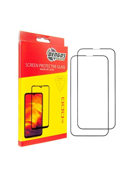 Скло захисне (DG-TG2P-31) DENGOS iPhone 13/13 Pro 2pcs kit (366701821)