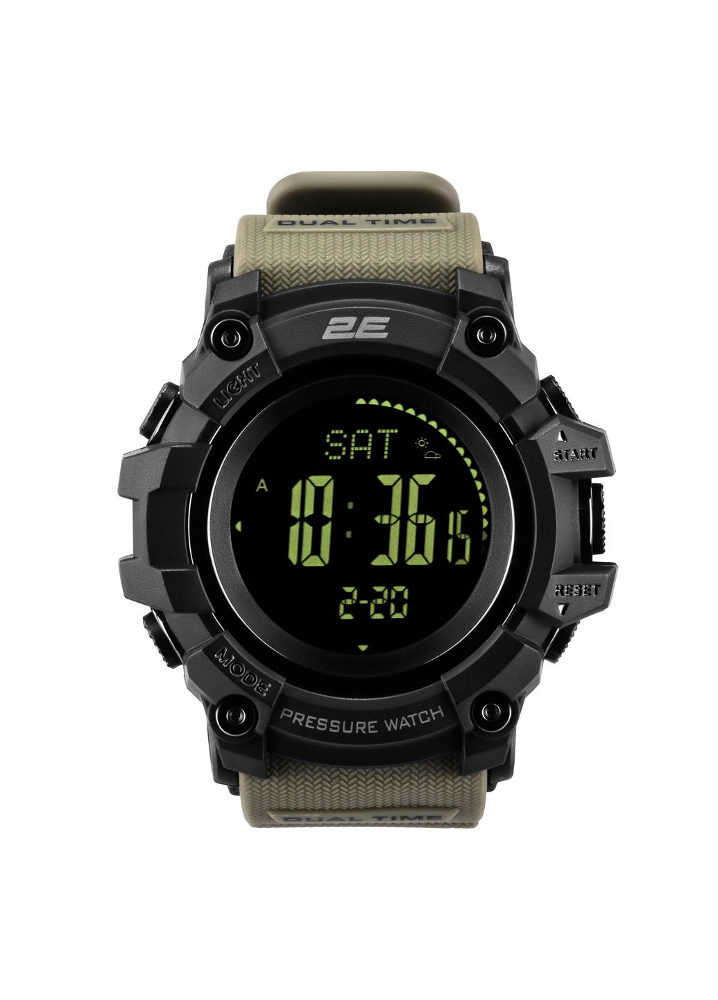 Тактические часы Armor GT Army Green с компасом и шагомером 2E Tactical (315030781)