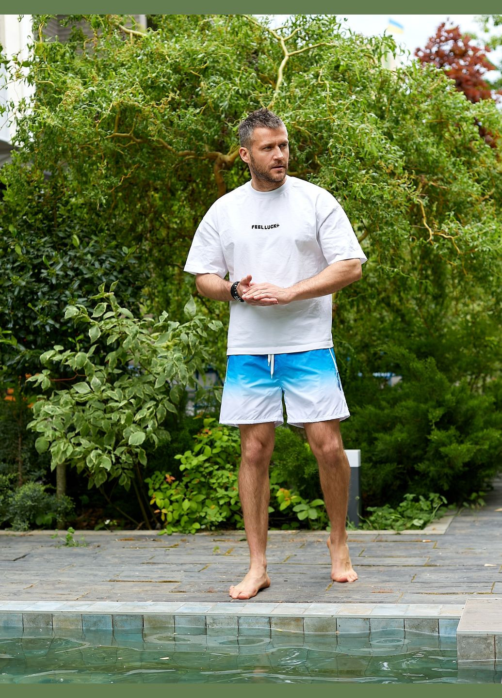 Пляжные шорты из плащевой ткани с подкладкой Tailer (294206514)