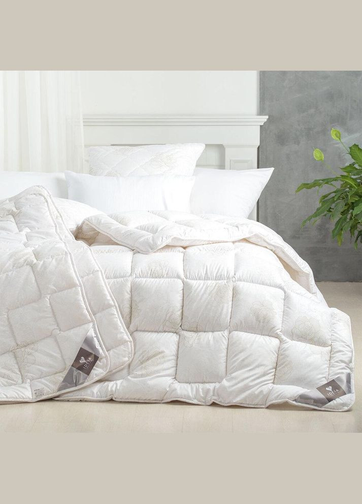 Одеяло 4 Сезон зима-лето полуторное 140х210 см два одеяла в наборе, антиаллергенное, супер теплое, всесезонное и летнее, 3 в 1 IDEIA (342128605)