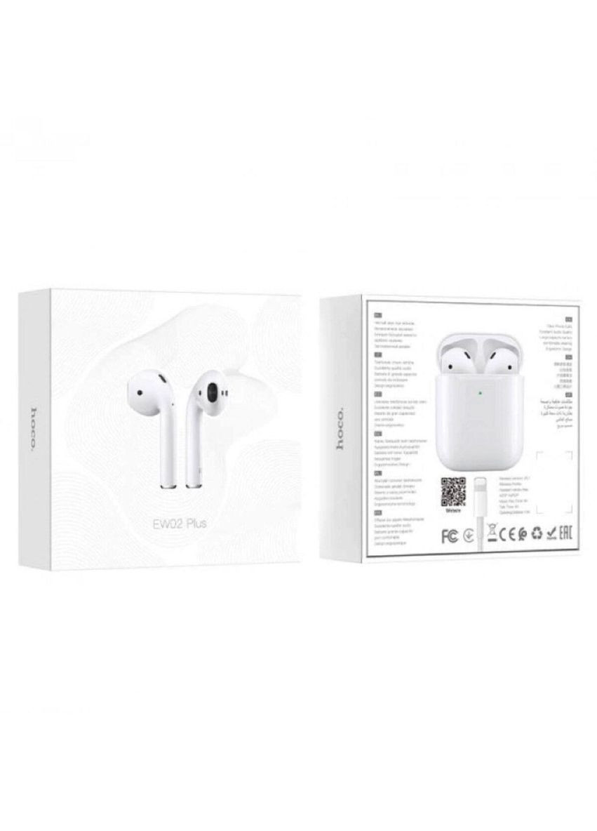 Бездротові навушники. Bluetooth-навушники EW02 Plus True wireless BT headset White Hoco (367724237)