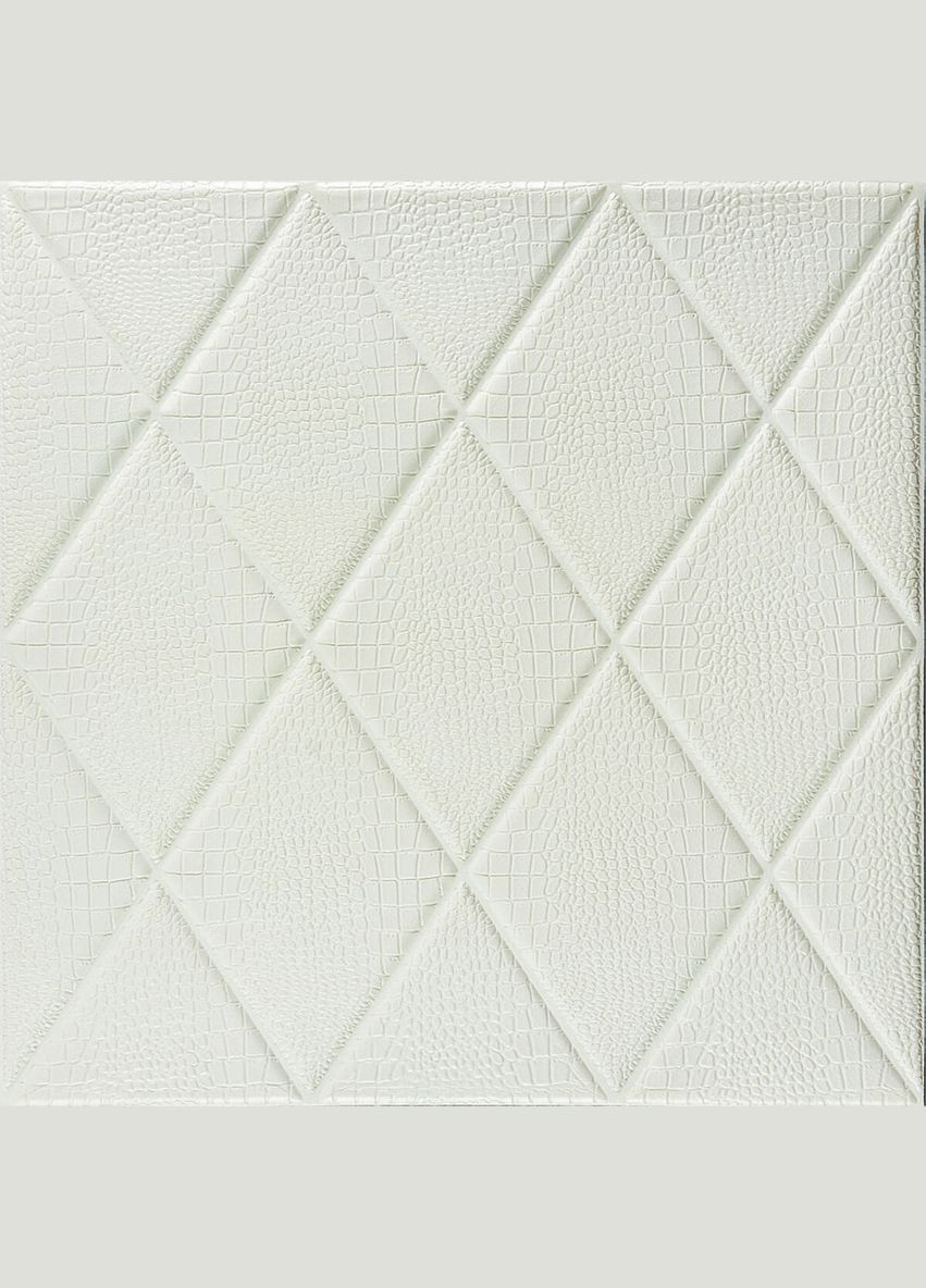 Самоклеющаяся декоративная настенно-потолочная 3D панель Ромбы под кожу 700х700х6мм (161) SW-00000221 No Brand (328578539)