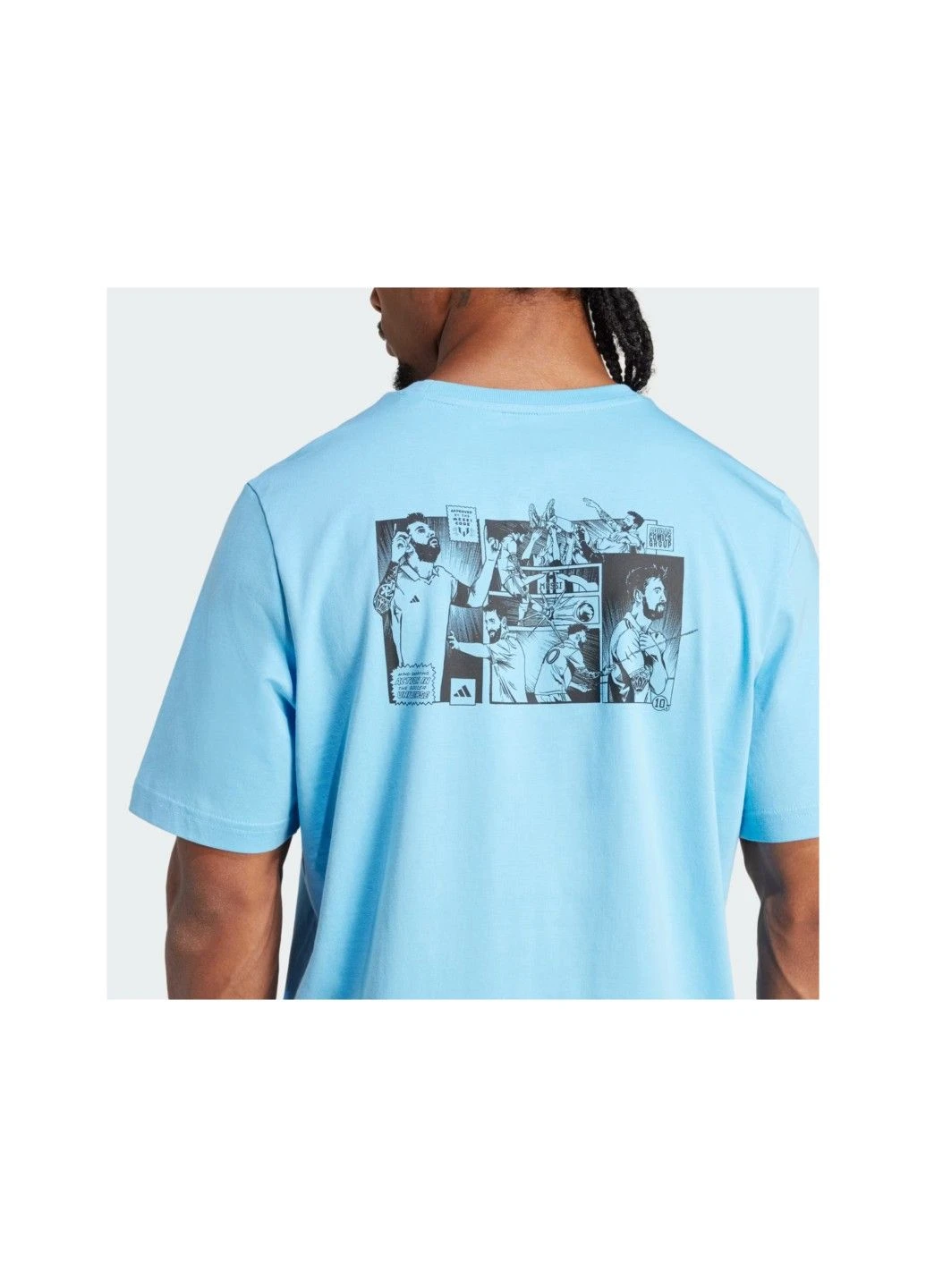 Комбинированная мужская футболка messi icon graphic jj1415 adidas