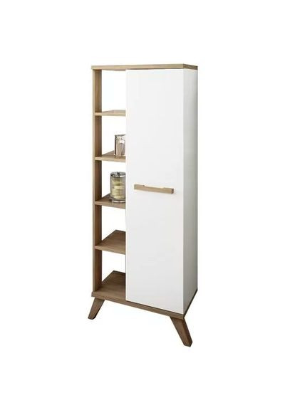 Пенал напольный для ванной из дерева Перитон зефир-сиена (ПЕВ-00012005) No Brand (328293835)