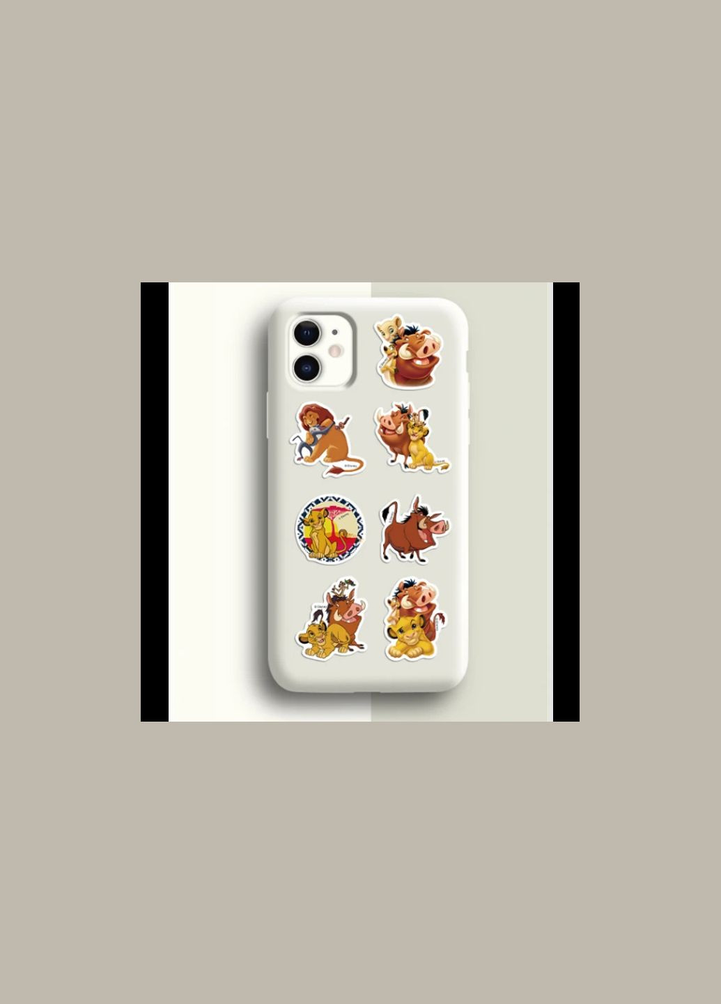 Набір наліпок Корол Лев Сімба 50 штук наклейки на авто телефон ноутбук самокат гаджети No Brand (329880719)