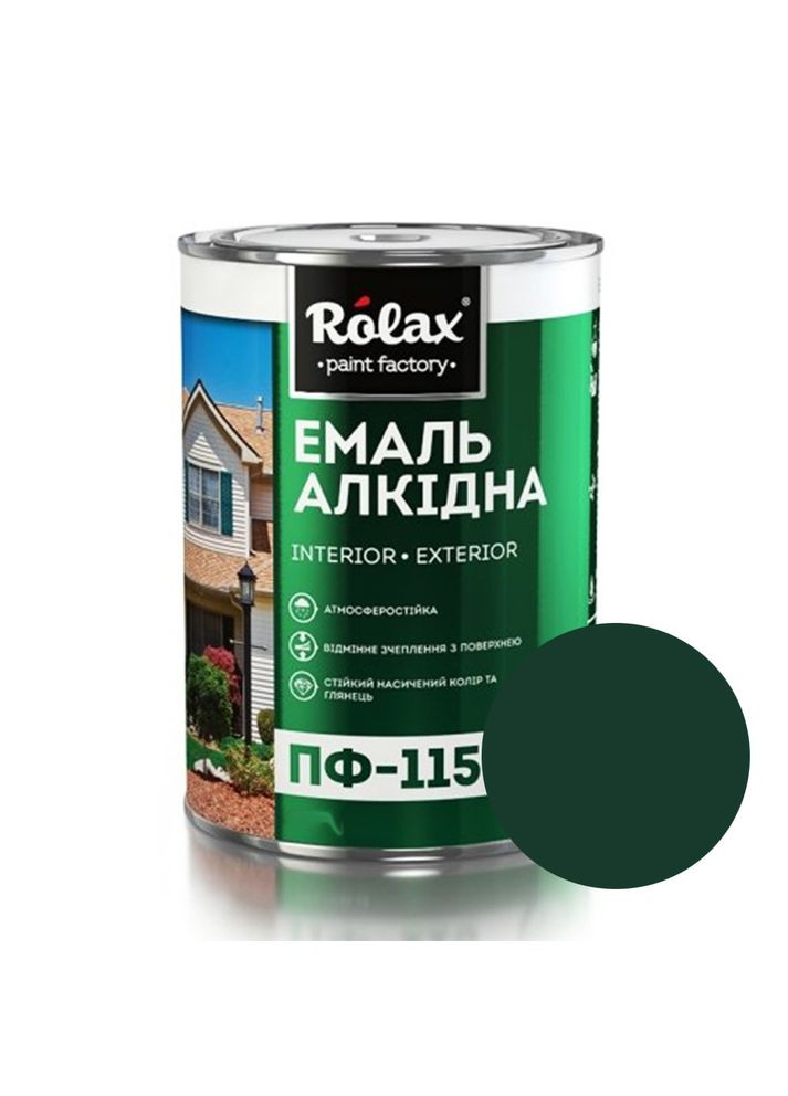 Эмаль универсальная ПФ-115 алкидная глянцевая 0.9 кг Rolax (360882944)