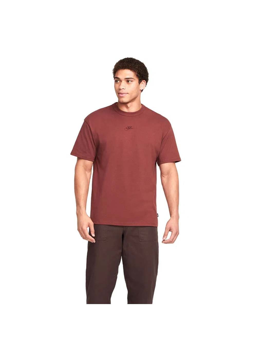 Бордова чоловіча футболка nikensw prem essntl sust tee бордовий Nike