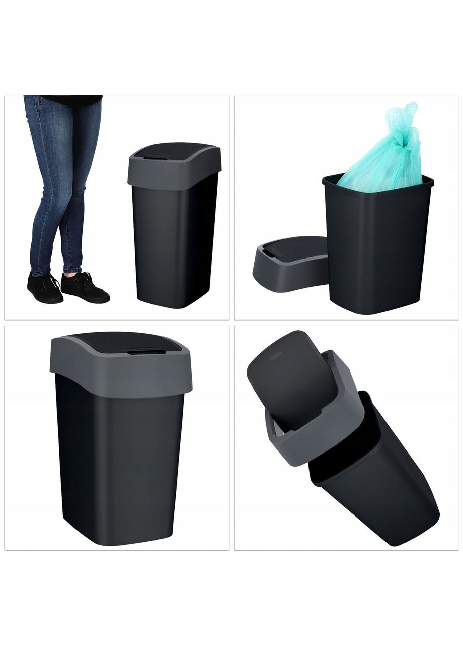 Контейнер для сміття з поворотною кришкою Flip Bin 45 л (02172) Curver (334008866)