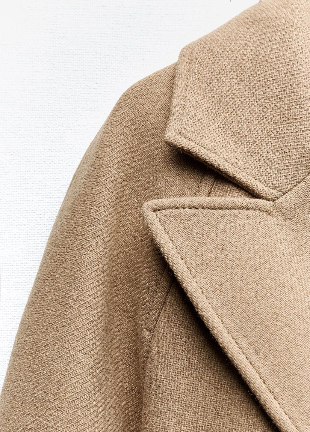 Светло-коричневое демисезонное Пальто Zara