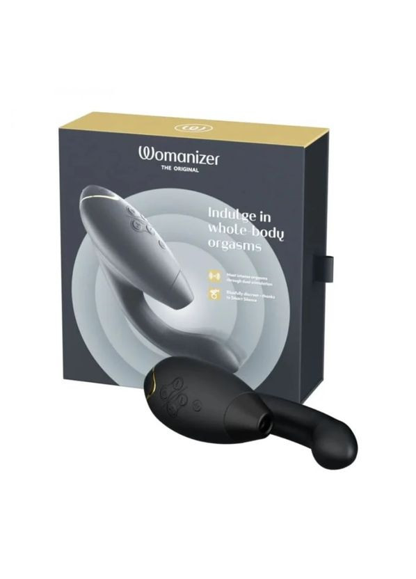 Інноваційний безконтактний вібраторстимулятор Duo 2 Black Womanizer (296793410)