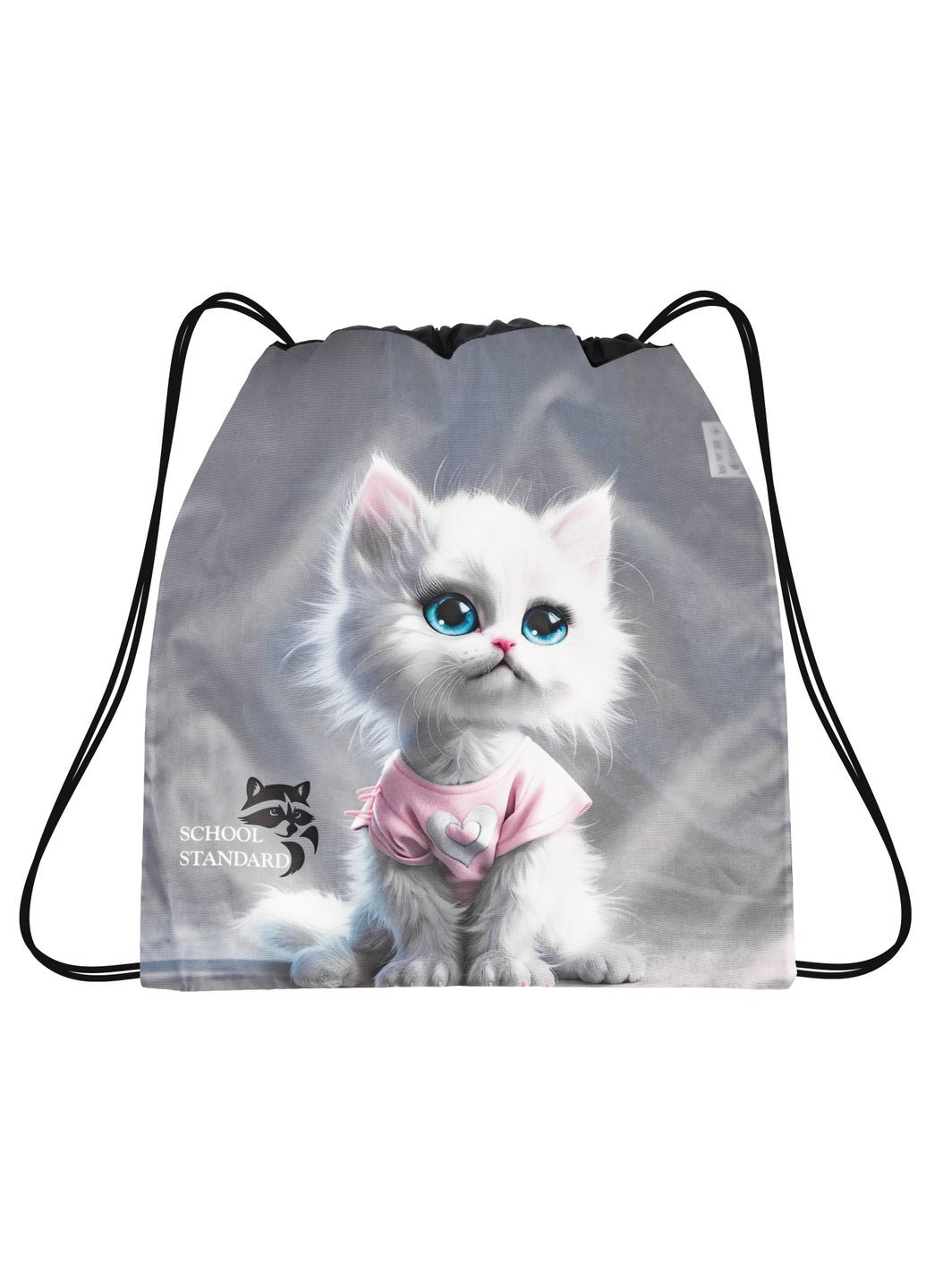 Мешок для сменной обуви для девочки с Котиком MSS-39 School Standard (329142203)