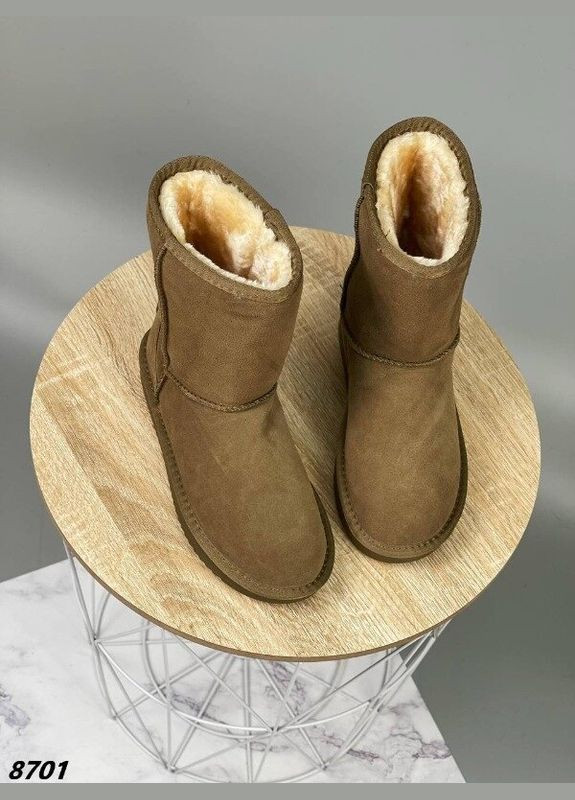 Угги натуральная замша хаки, зимние угги, зимние сапоги, сапожки ITTS (302388759)