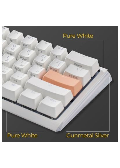 Клавиатура One 3 Mini Cherry MX Brown RGB RU USB White (DKON2161ST-BUAPXPWWWSC1) Ducky One 3 Mini Cherry MX Brown RGB UA USB White (364659850)