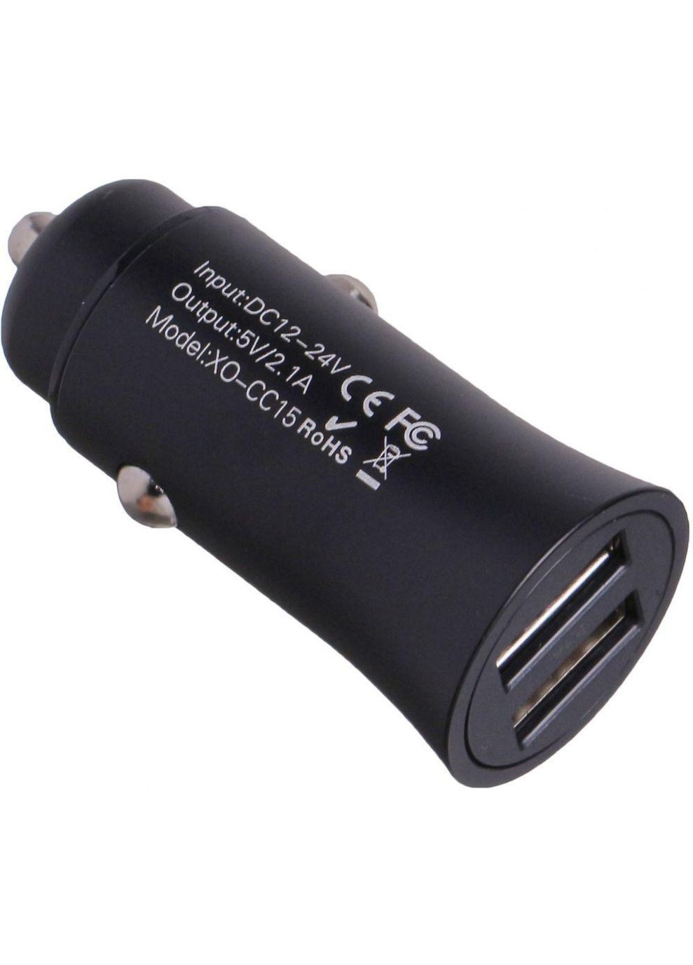 Автомобильное зарядное устройство CC15 2.1A / 2 USB / 1224V - Black XO (261256064)